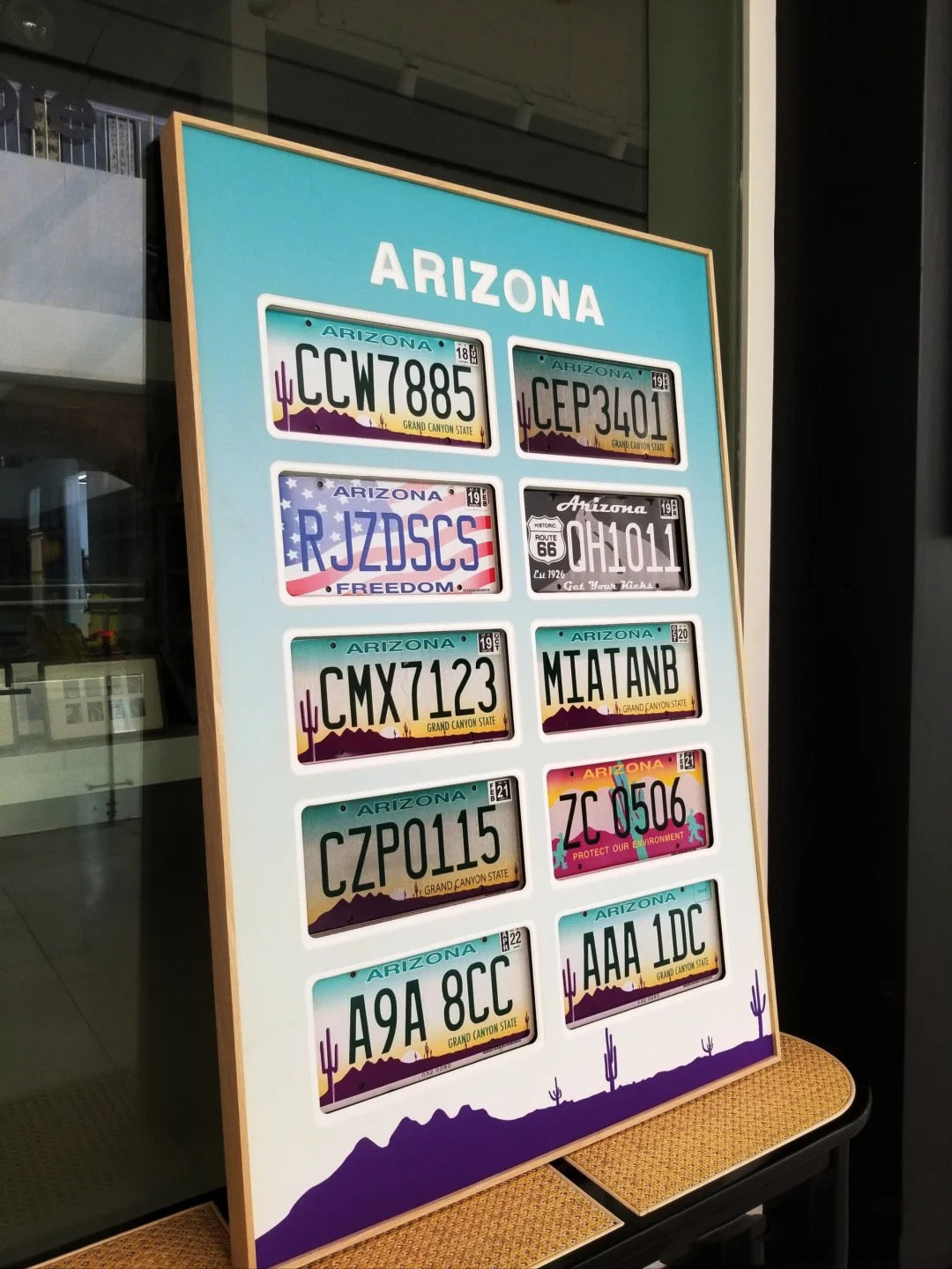 Custom Hand-Crafted License Plate Wall Art | 4 cm Thick Luxury Aluminum Alloy Frame | Personalized Car Plate Décor | Museum-Grade Acid-Free Mat | Premium Gift